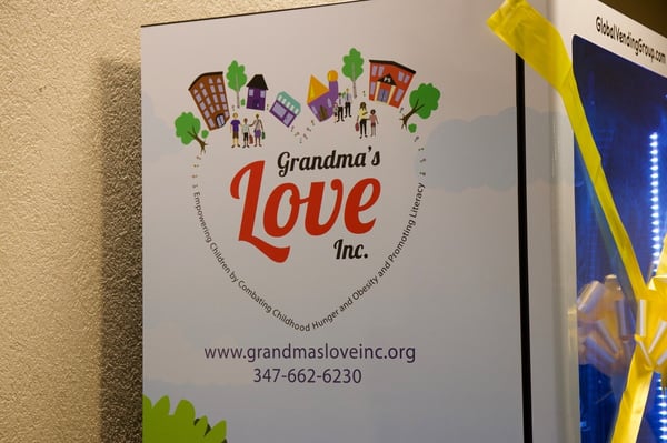 Grandma's Love sponsors Inchy's Bookworm Vending Machine